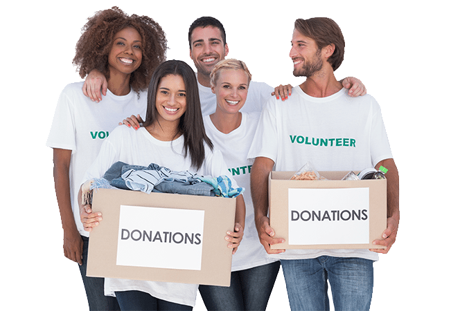 volunteers using non-profit payment processing