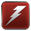 Poynt POS app - lightning red